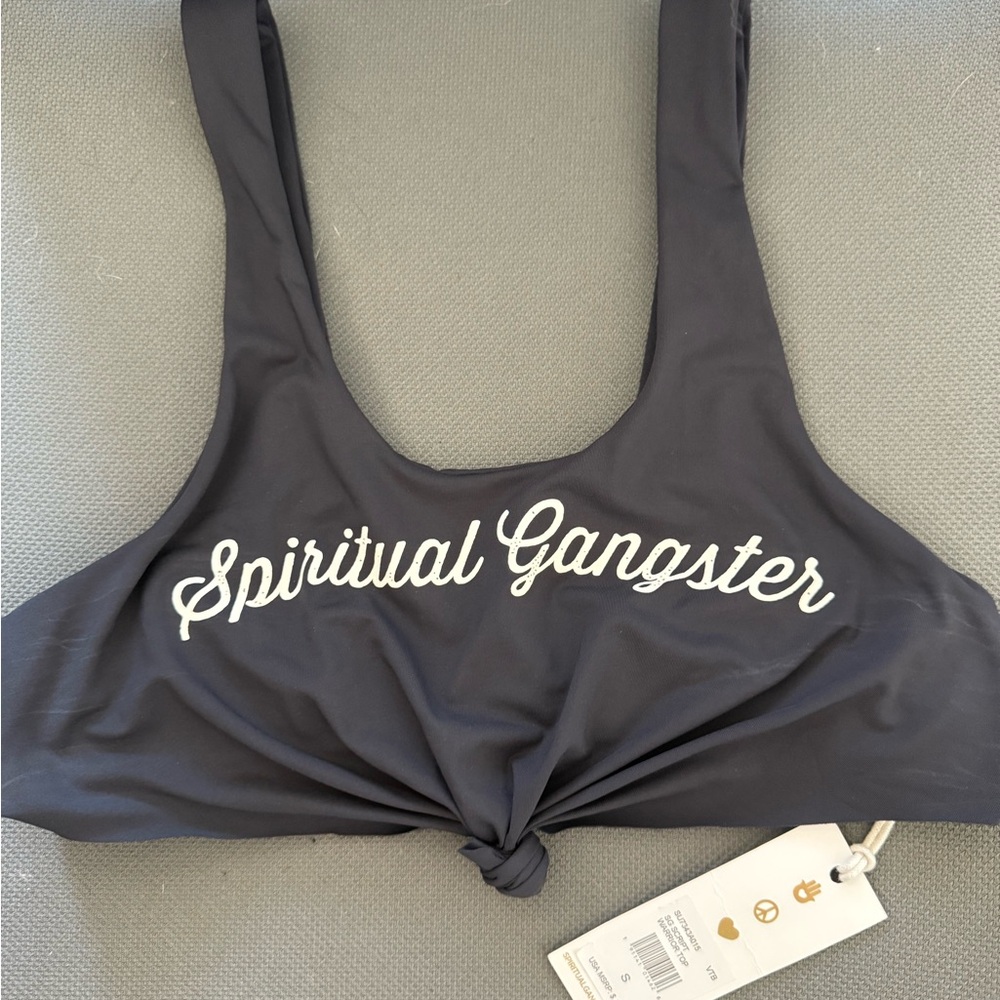 Spiritual Gangster Black Bikini Top